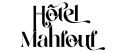 Logo en noir et blanc de l'Hotel Mahfouf
